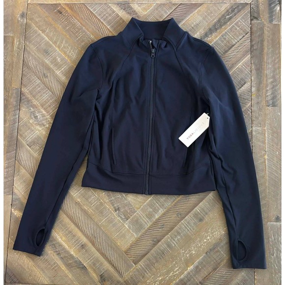 Yogalicious Tops - Yogalicious Lux Crosstrain Everyday Jacket True Navy Blue Womens Medium NWT